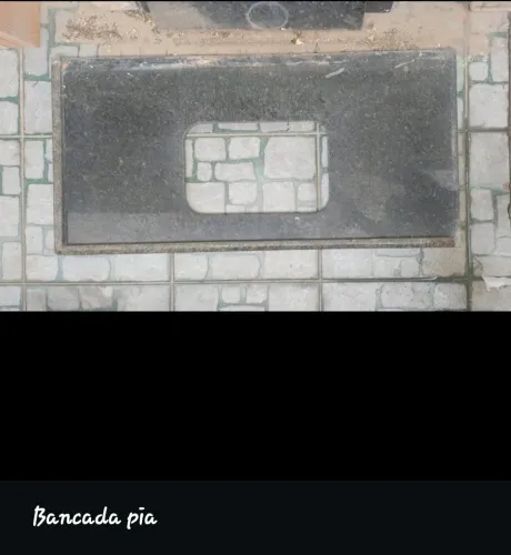Conjunto de pia com bancada para cokitop