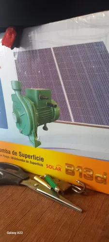 Bomba solar B13 620w com 2 placas solar novas incluso