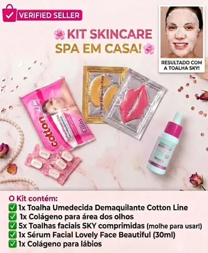 KIT SKINCARE EM CASA PRONTA ENTREGA