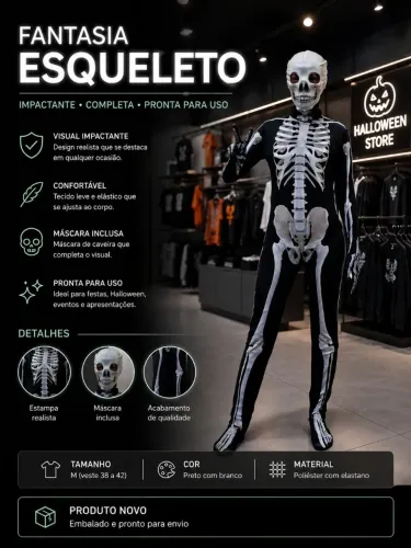 Fantasia esqueleto