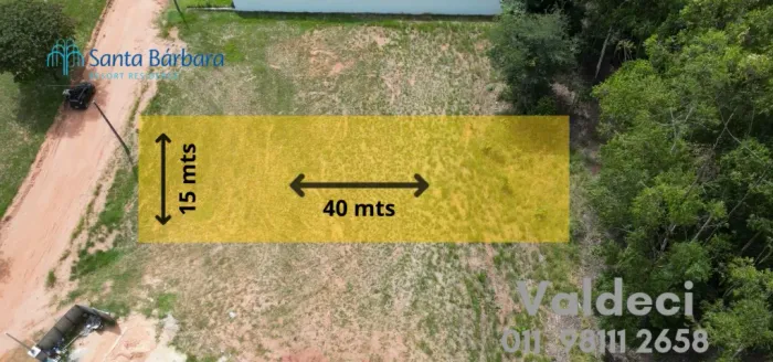 Terreno 600m² - Águas de Santa Bárbara (com projeto aprovado)