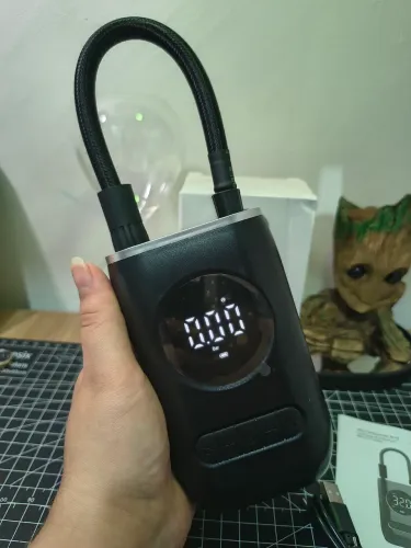 Calibrador De Pneus Digital Sem Fio Mini Compressor Portatil Para Carro Moto Bike