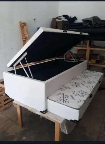 Base Box Cama de solteiro duas em uma Baú