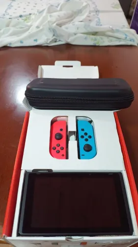 Nintendo Switch Desbloqueado + Jogos + Case e Acessórios Originais
