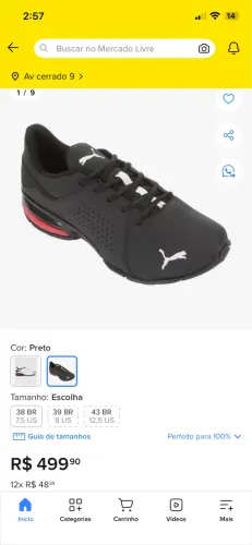 ?Vendo tênis puma original?