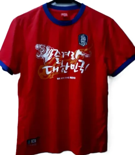 Raridade p/ colecionadores: Antiga camisa da seleção de futebol da Coréia do Sul