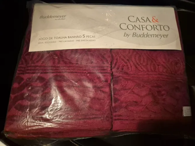 Conjunto de 5 Toalhas Buddemeyer Linha CASA & COMFORTO 100% Algodão