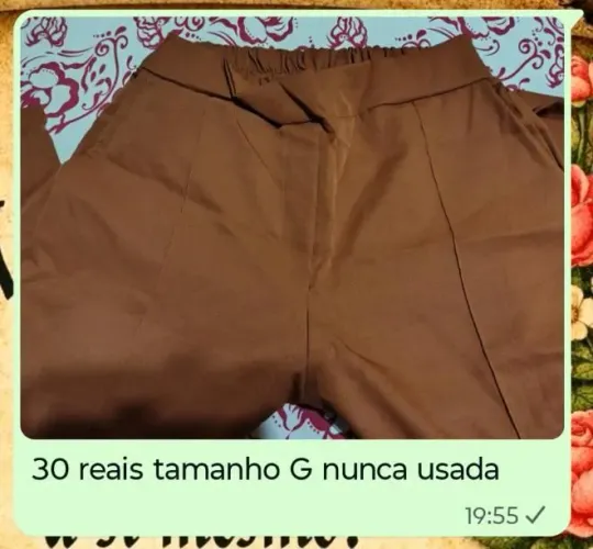 Calça alfaiataria marrom