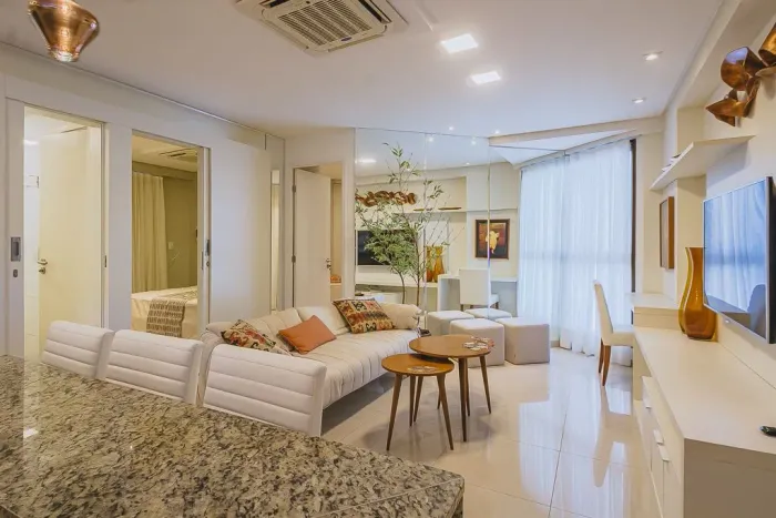 Apartamento com 2 quartos mobiliado para alugar na Avenida Boa Viagem