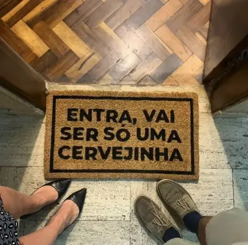 capacho cervejinha em fibra natural de coco