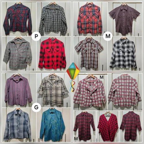 Blusas Femininas Xadrez P M G