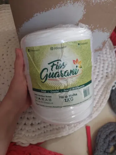 Fio de Malha Residual 1kg - Branco - Fios Guarani