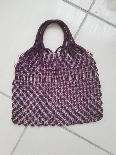 Bolsa Vintage Nylon Roxo