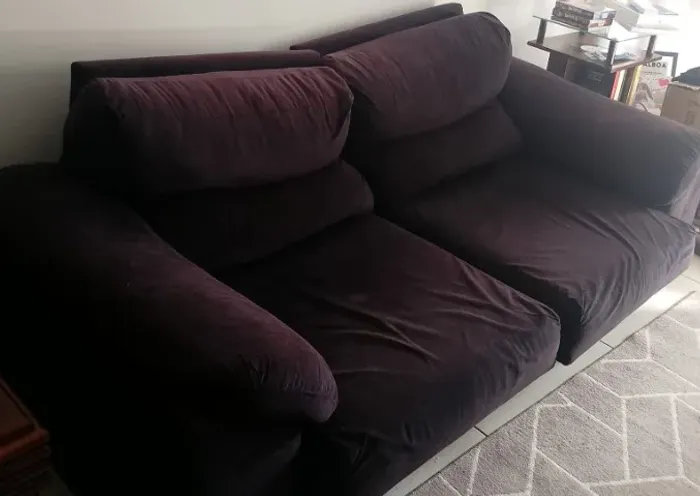 Sofá Preto Grande 2 Lugares RETRÁTIL E RECLINÁVEL 2.25MTS
