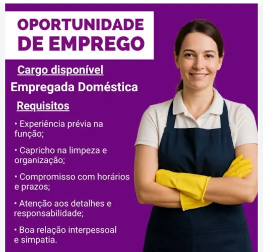 Contrato emprega doméstica- R$2.500/mes