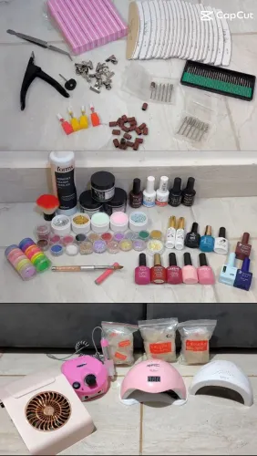 Kit completo de alongamentos de unhas