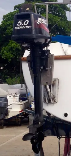 Motor Mercury 5 hp rabeta longa 