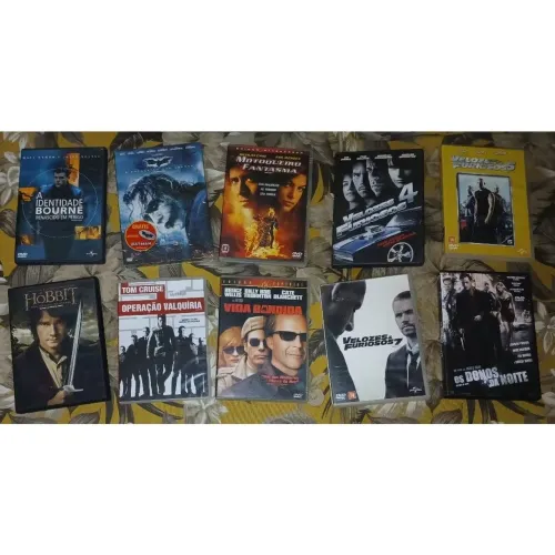 SALDÃO DE ENCERRAMENTO DA LOJA: Lote de 10 Dvds Originais de Filmes "Vários Títulos"