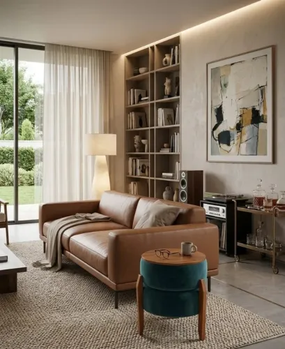 Puff & Mesa Saturno - Elegância e Versátilidade para Ambientes Exigentes
