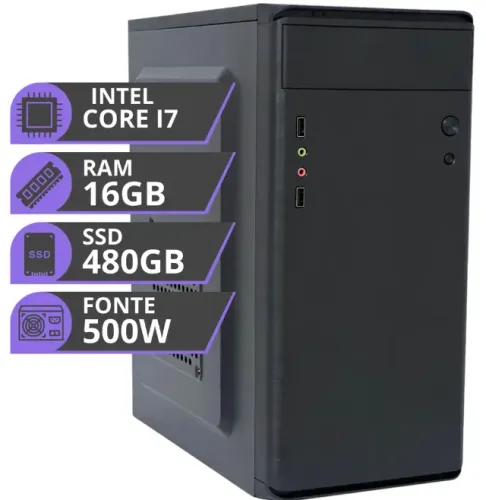 Micro cpu i7 7ª Geração, Memoria 16gb, SSD 480gb