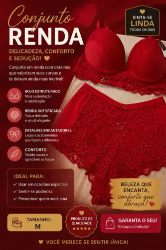 Conjunto Lingerie Luana