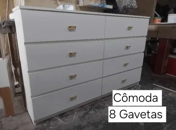 Cômoda 8 Gavetas 100% MDF