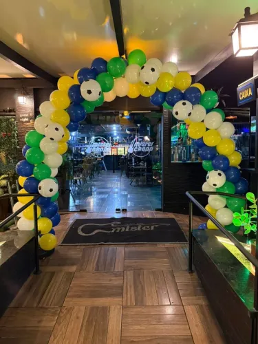 Arco de balão copa do mundo