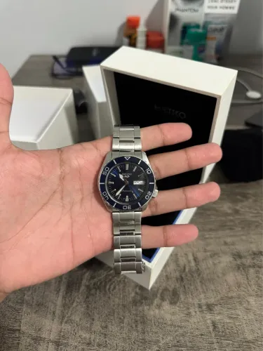 Seiko 5 Sports SRPD51K1 Automático Azul 4R36 Completo na Caixa