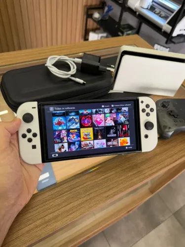 Nintendo Switch Oled Cartão 1tb Desbloqueado
