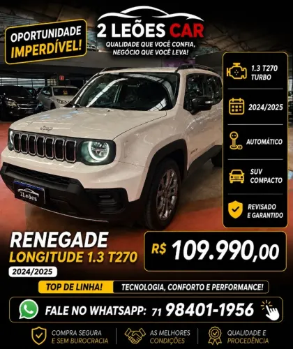 Jeep Renegade Long. T270 1.3 TB 4X2 Flex Aut. 2025