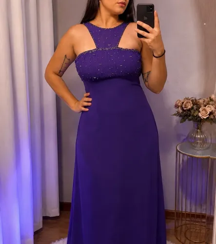Vestido longo de festa