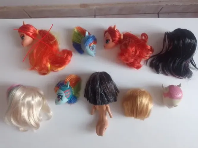 Lote reposição Monster High/ Equestria Girls - Cabeças