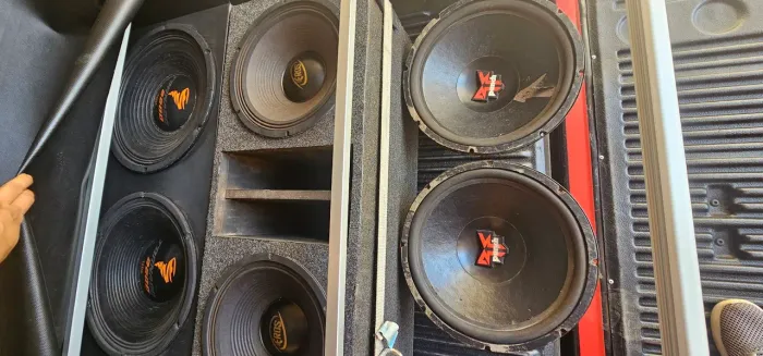 Alto falantes rock ford fosgate 15" queimados