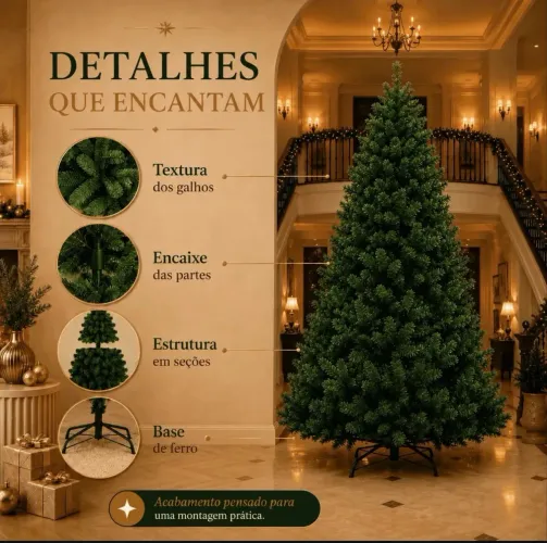 Árvore de Natal 3 metros - NOVA / NA CAIXA