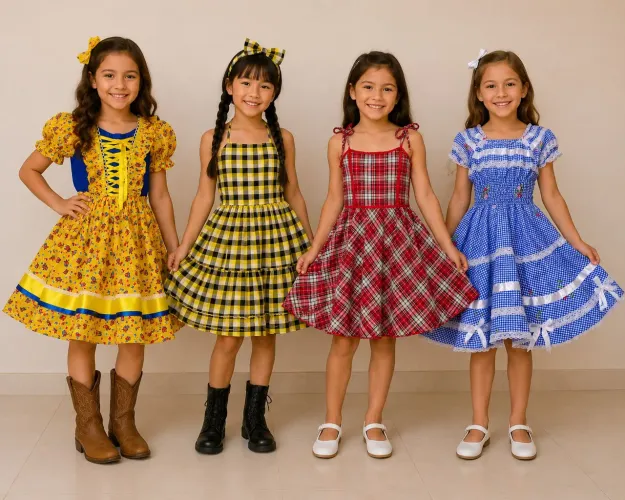 Vestido de São João quadrilha