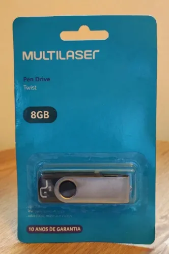 Pen Drive 8GB Multilaser Twist 2.0 (NOVO)