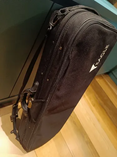 Case de violino luxuoso com hidrômetro cor preto marca eagle  