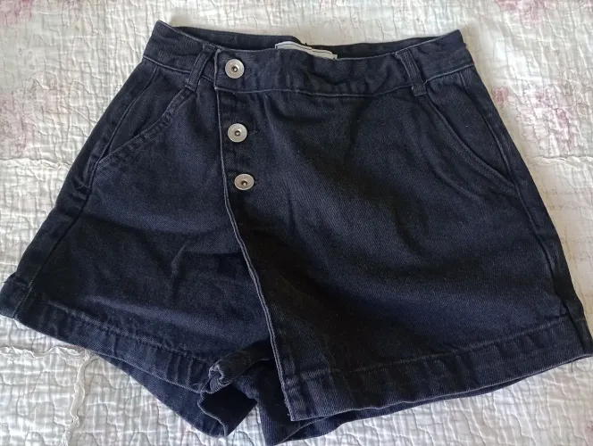 Short saia jeans 