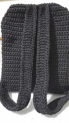 Mochila de crochê