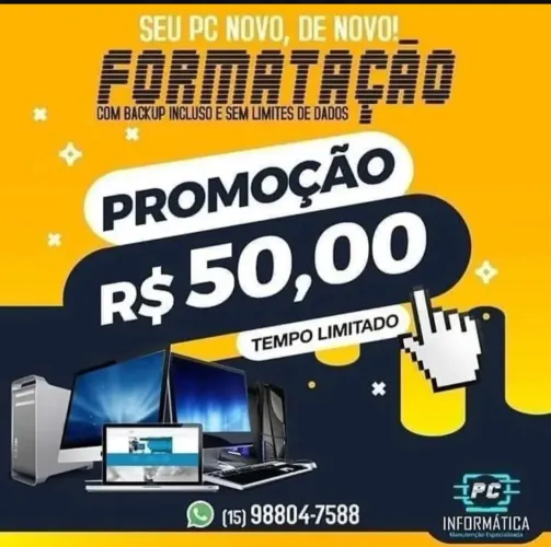 Formatação Pc notebook e celular 