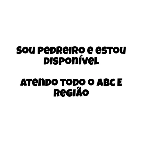 Sou pedreiro do abc