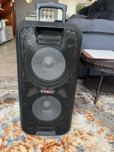 Caixa de Som Amplificada TRC-518 Bluetooth USB SD FM - Funcionando Perfeitamente