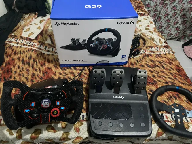 Volante g29 com mods( volante, padles magnéticos, mola de freio )