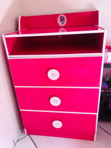 Jogo de quarto rosa infantil menina