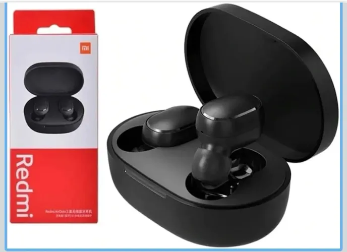 SÃO DOIS PARES DE FONE de ouvido AirDots Redmi Xiaomi sem fio TWS 5.0, preto