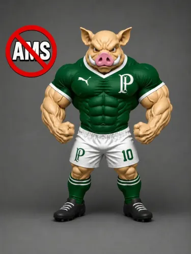 Mascote 3D do Palmeiras 20cm