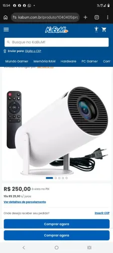 Troco projetor 4k por celular