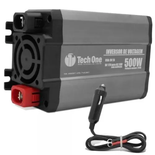 Inversor 500w 12v Para 100V ou 220V Conversor Tomada Usb Tech One