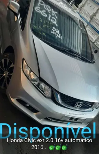 Sucata Honda Civic exr 2.0 2016 para retirada de peças