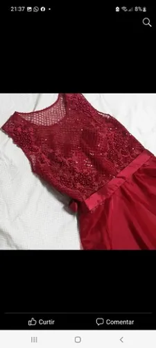 Vestido de festa vinho novo